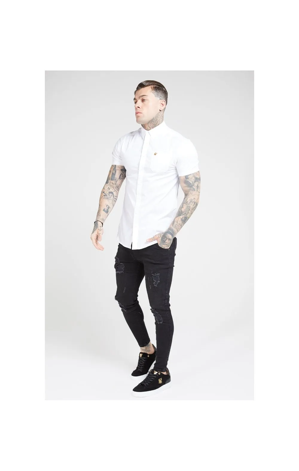SikSilk S/S Smart Shirt - White sold by Siksilk product image thumbnail 3