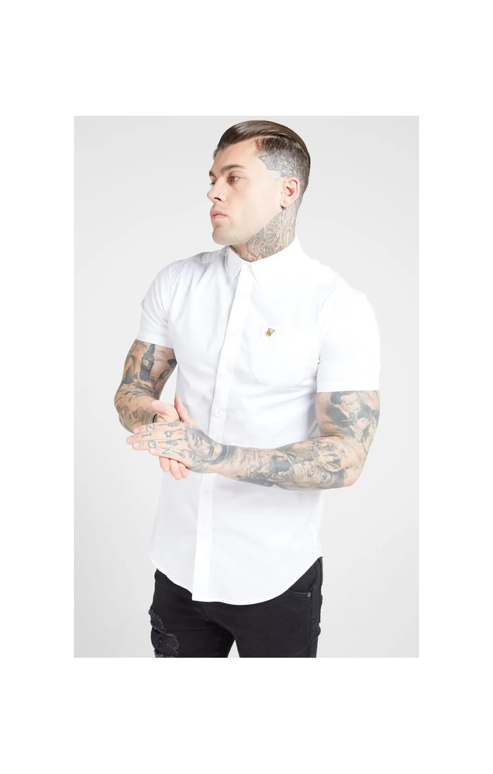 SikSilk S/S Smart Shirt - White sold by Siksilk product image thumbnail 2