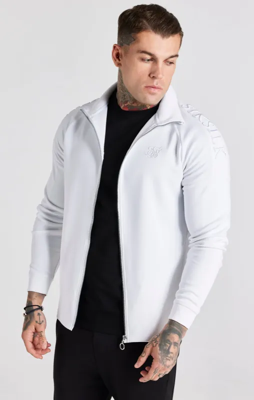 White Panel Hooded Zip Thru sold by Siksilk