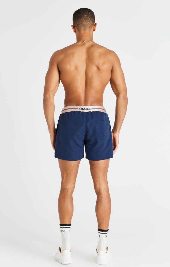 Navy Embroidered Logo Short sold by Siksilk product image thumbnail 8