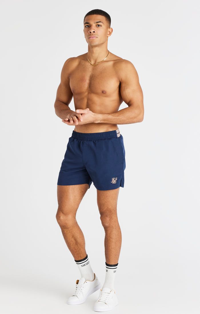 Navy Embroidered Logo Short sold by Siksilk product image thumbnail 6