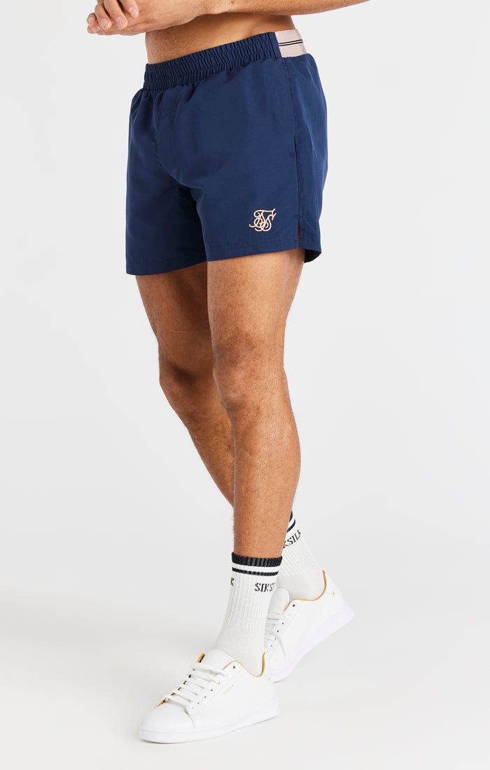 Navy Embroidered Logo Short sold by Siksilk product image thumbnail 4