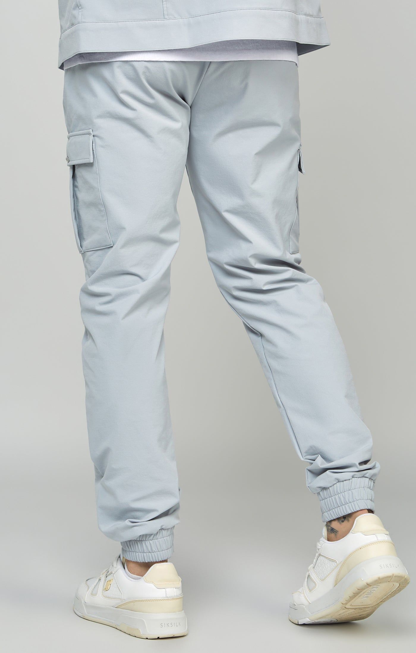 Grey Utility Cargo Jogger sold by Siksilk product image thumbnail 4