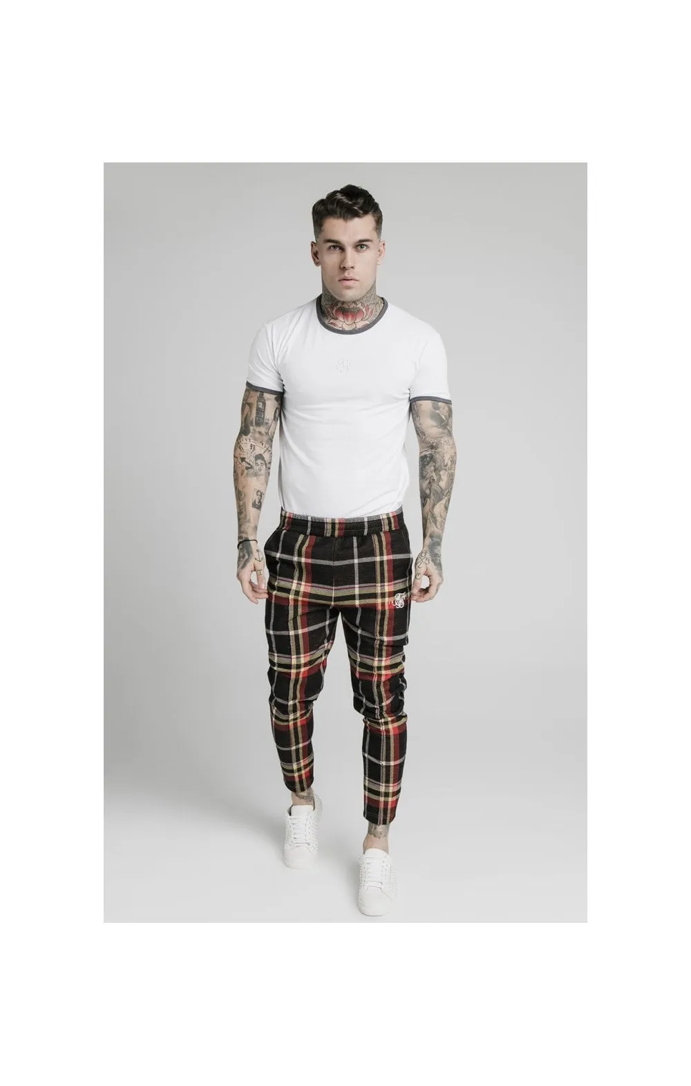 SikSilk Smart Cuff Pants - Mutil Grain Check sold by Siksilk product image thumbnail 3