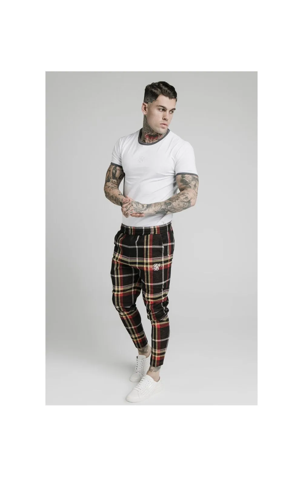 SikSilk Smart Cuff Pants - Mutil Grain Check sold by Siksilk product image thumbnail 4