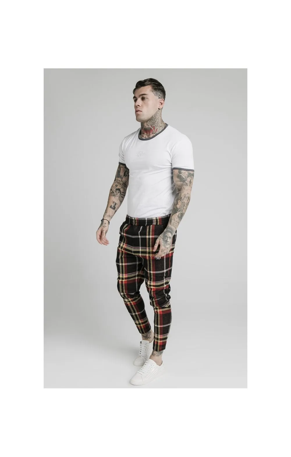 SikSilk Smart Cuff Pants - Mutil Grain Check sold by Siksilk product image thumbnail 5