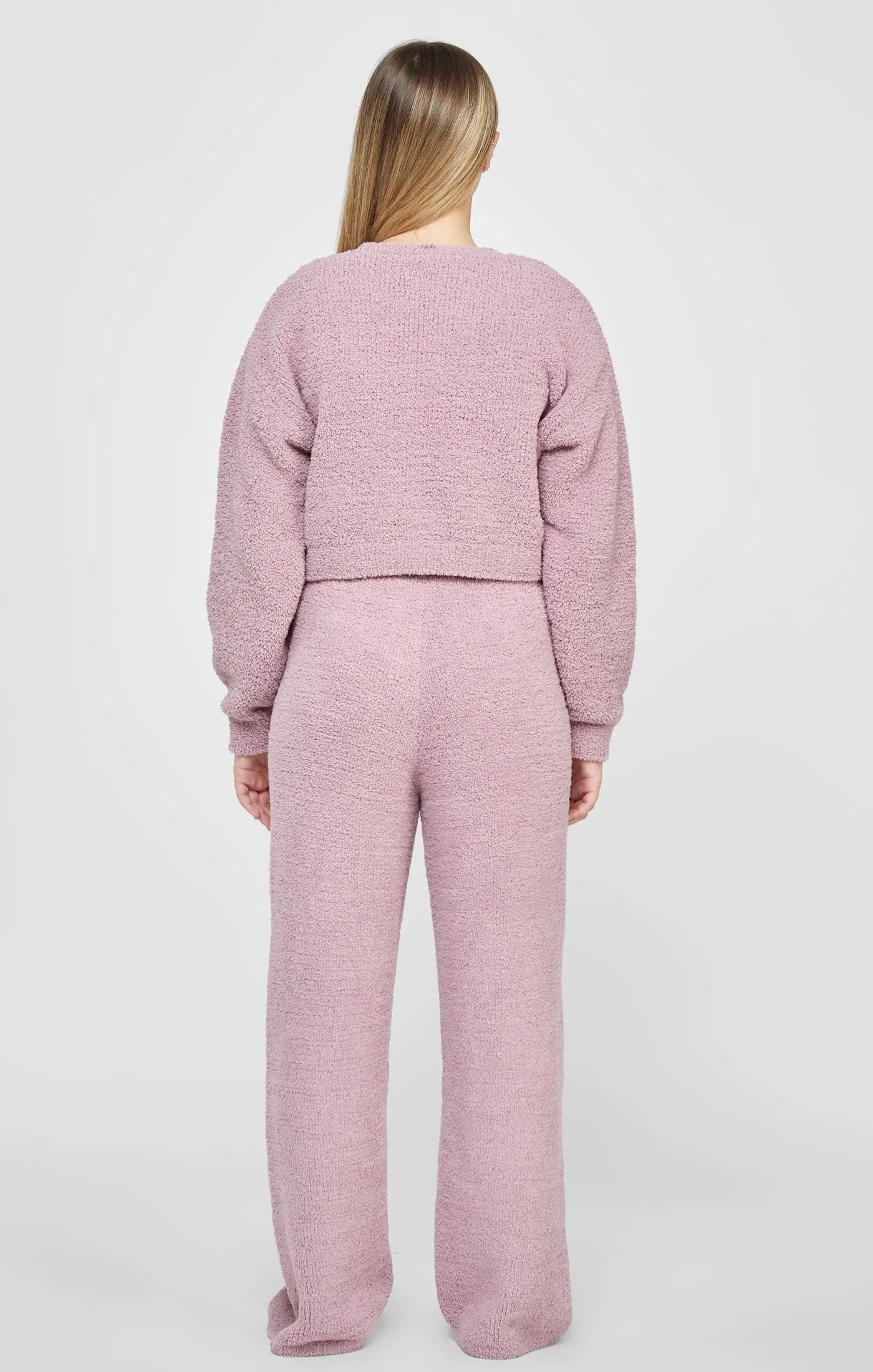 Girls Lavender Cropped Lounge Sweat sold by Siksilk product image thumbnail 5