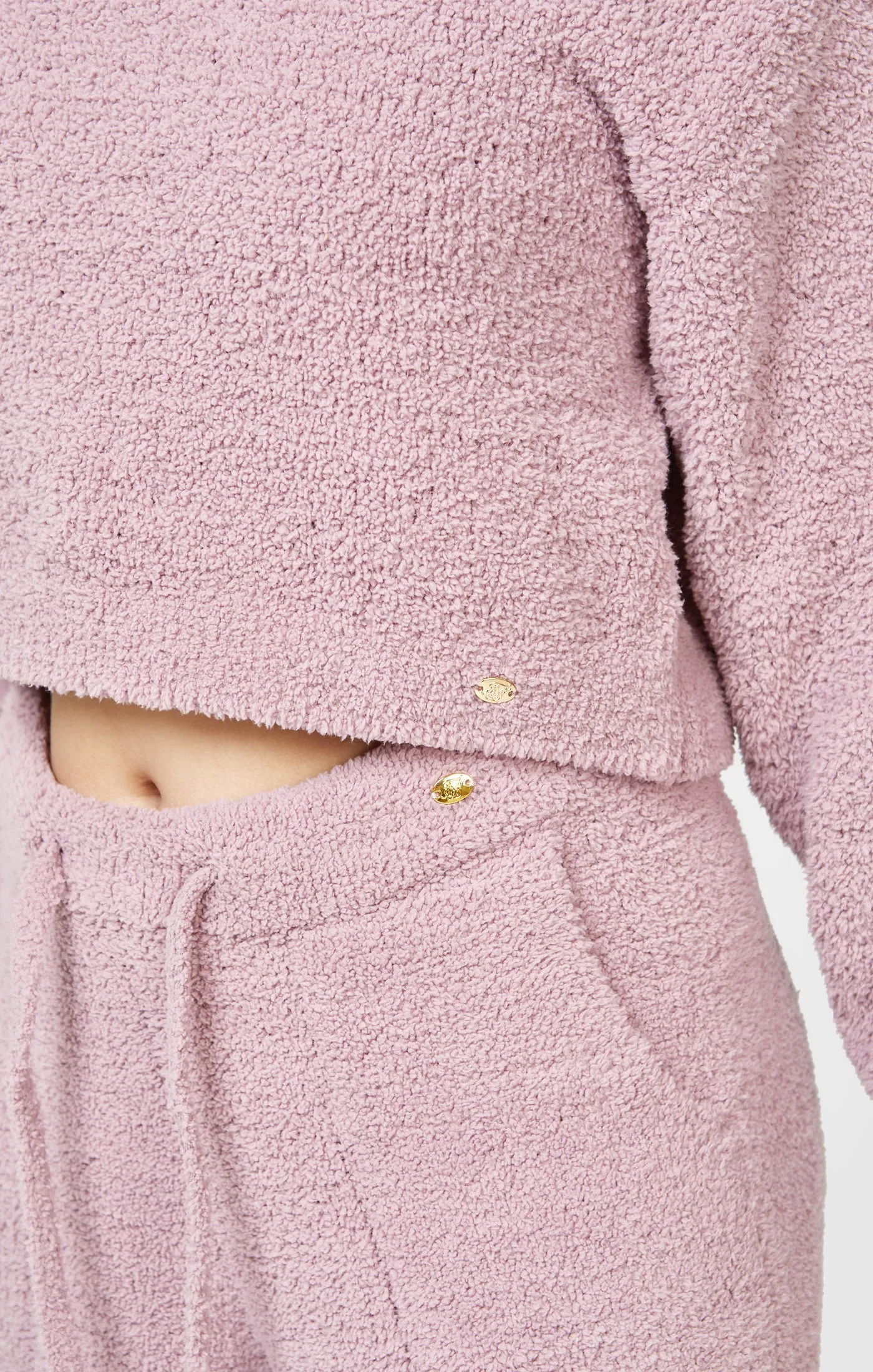 Girls Lavender Cropped Lounge Sweat sold by Siksilk product image thumbnail 2