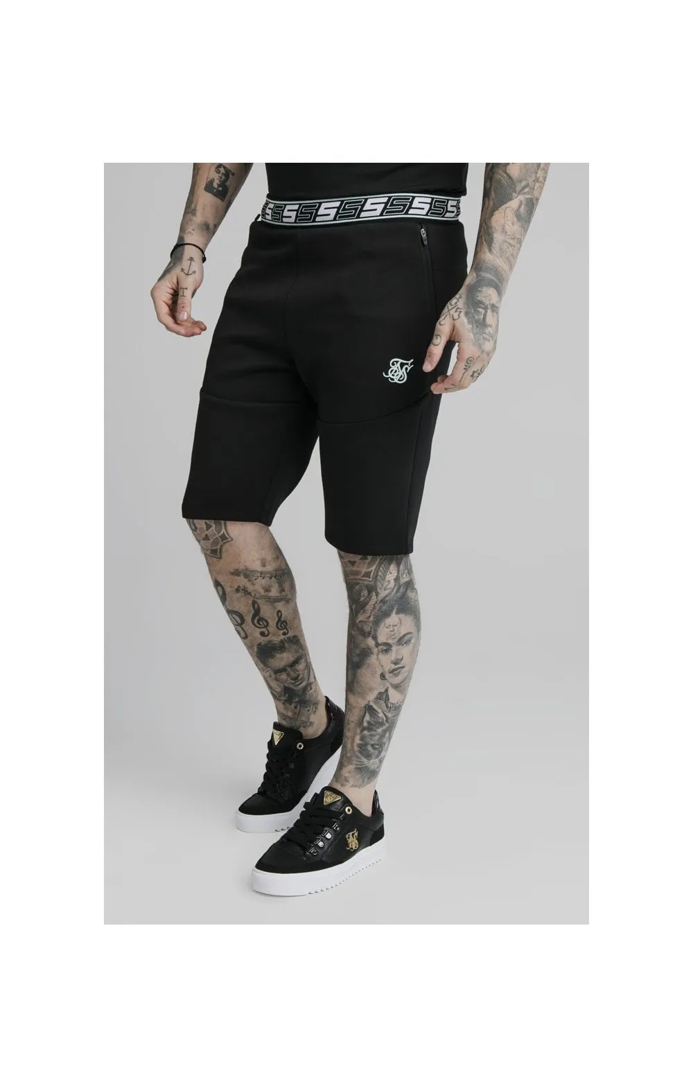 SikSilk Exhibit Function Shorts - Black sold by Siksilk
