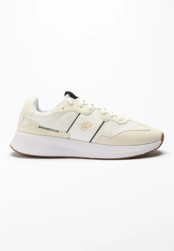 Ecru Wira Racer Trainer sold by Siksilk
