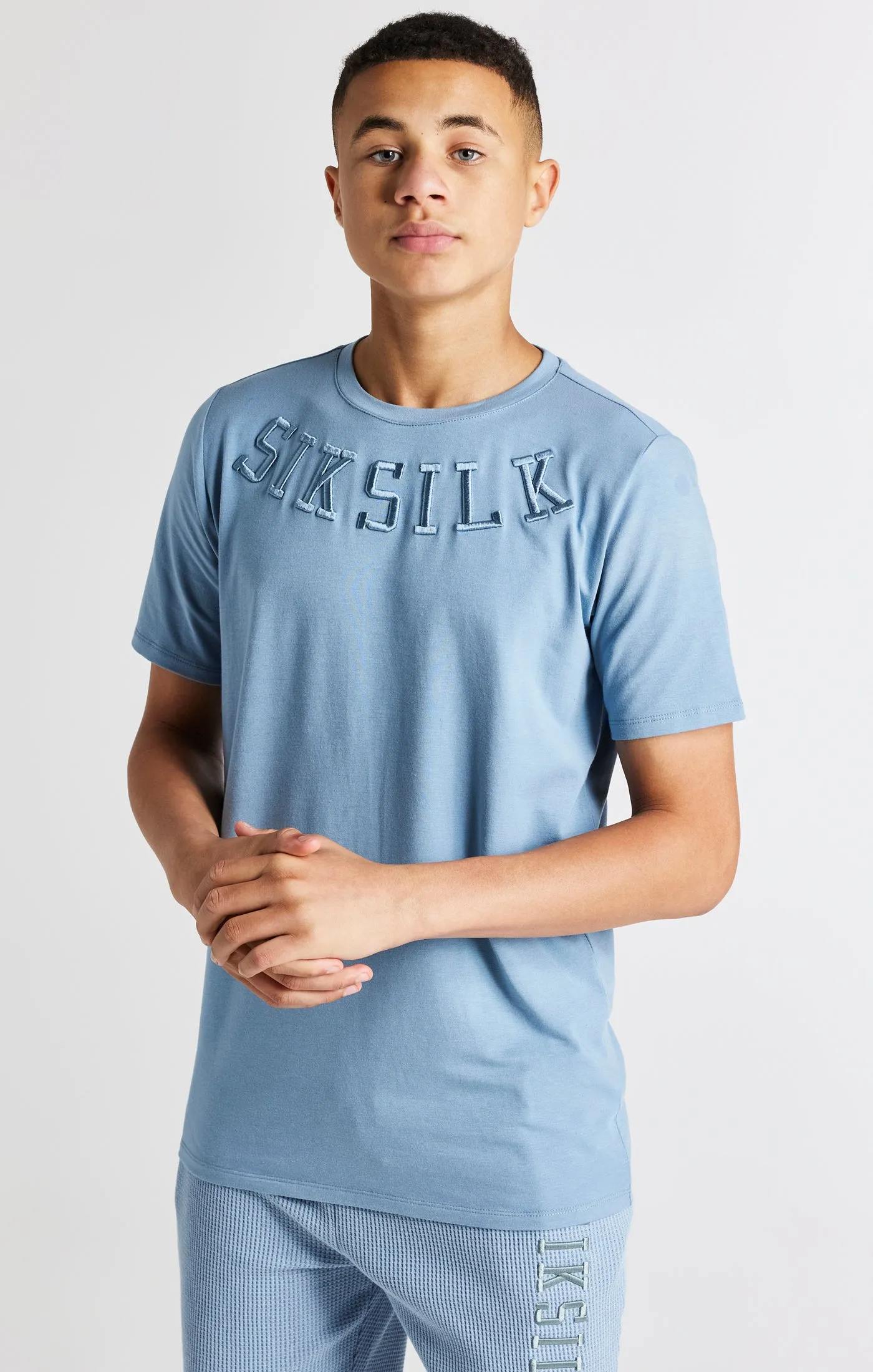 Boys Grey Short Sleeve T-Shirt sold by Siksilk