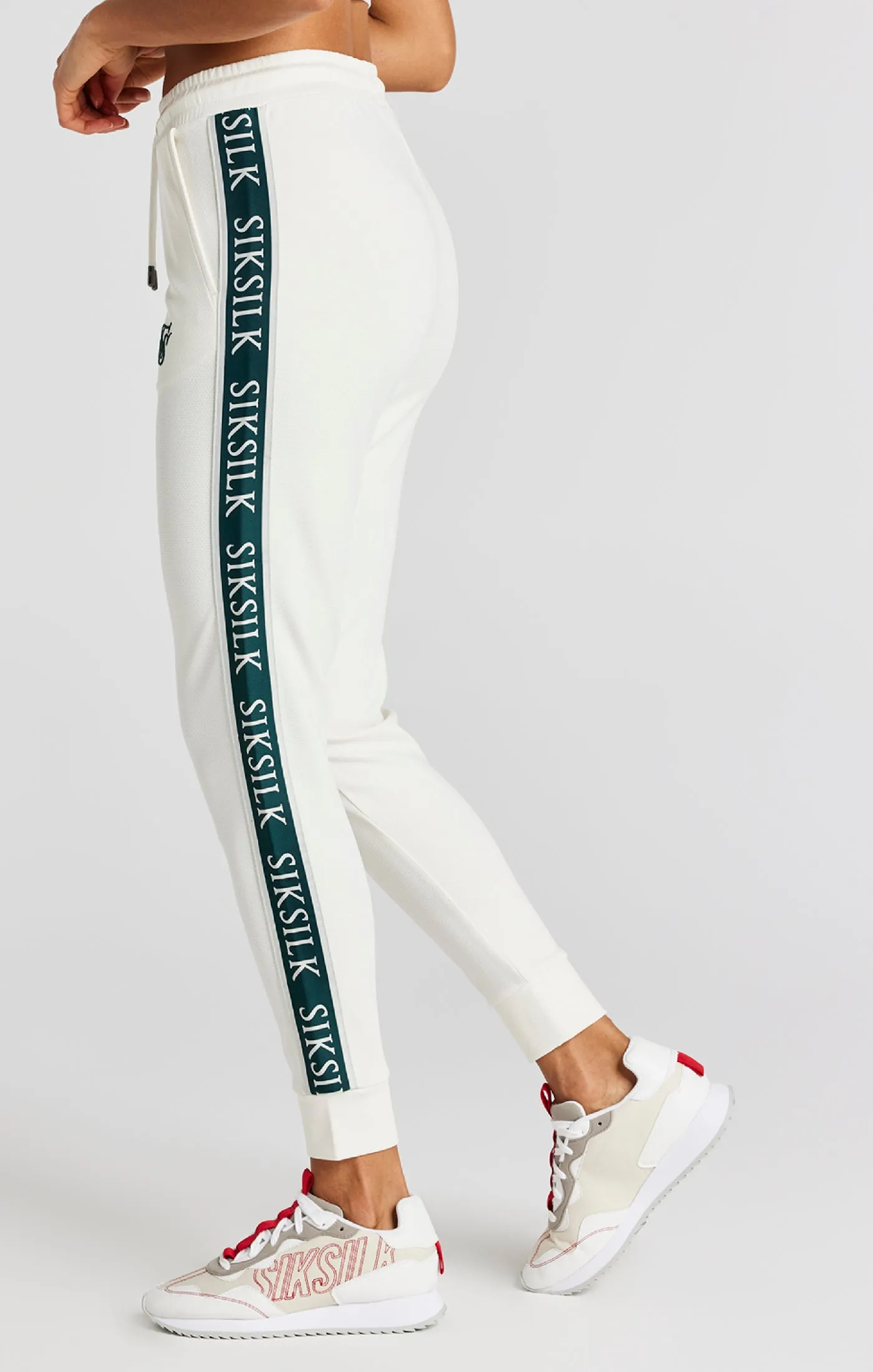 Ecru Tape Track Pant sold by Siksilk product image thumbnail 2