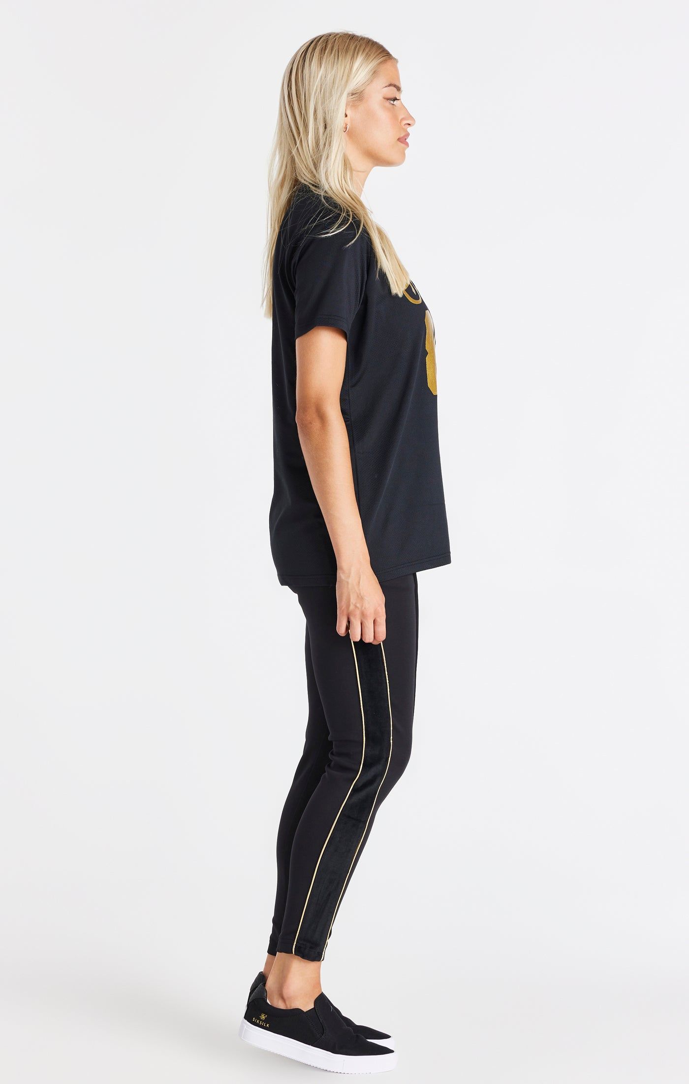 Black Oversize Mesh T-Shirt sold by Siksilk product image thumbnail 4