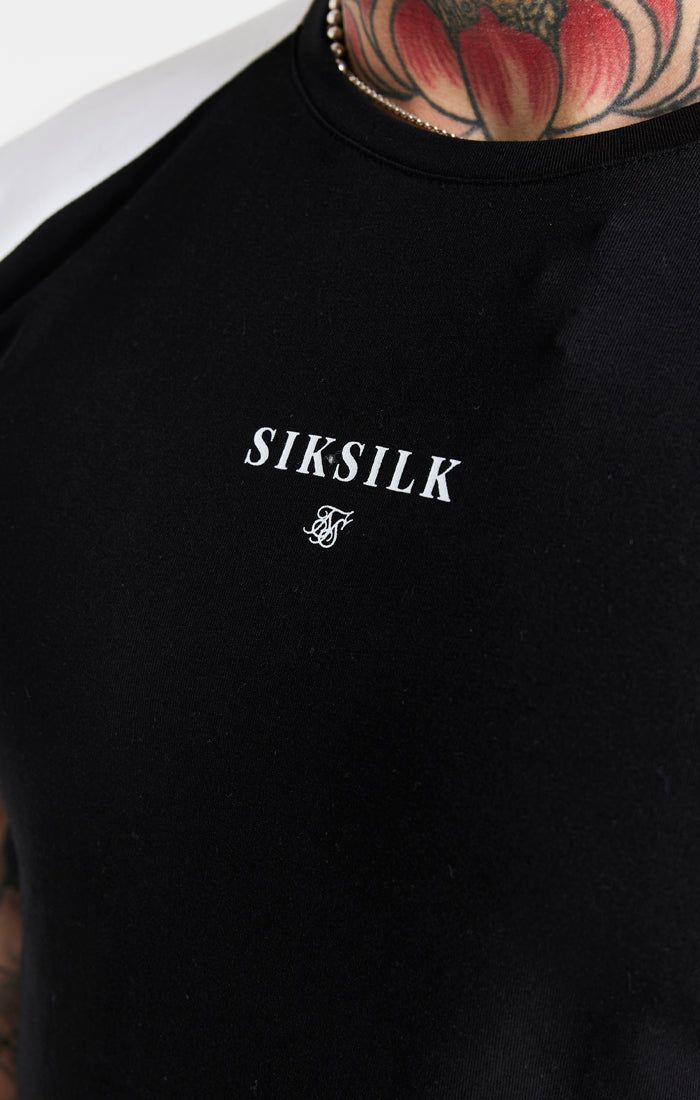 White Raglan Muscle Fit T-Shirt sold by Siksilk product image thumbnail 2