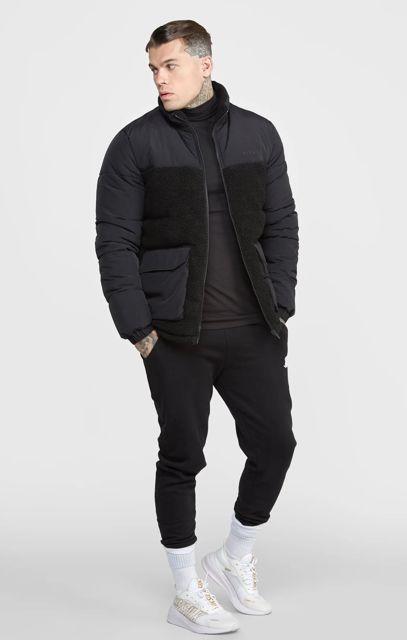 Black Bubble Jacket sold by Siksilk product image thumbnail 4