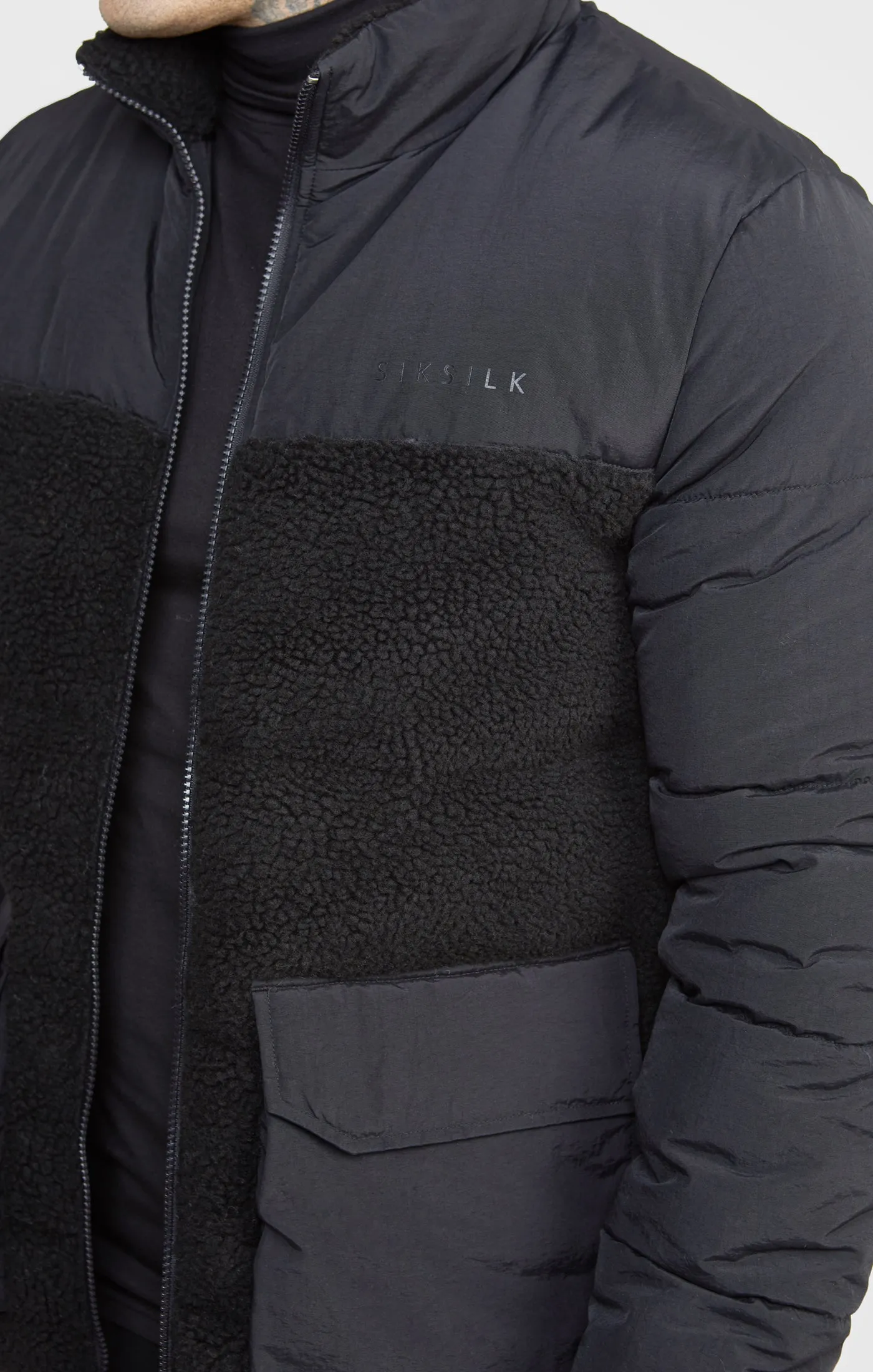 Black Bubble Jacket sold by Siksilk product image thumbnail 2