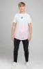 Illusive London Fade Stripe Tee - White sold by Siksilk