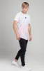 Illusive London Fade Stripe Tee - White sold by Siksilk