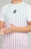 Illusive London Fade Stripe Tee - White sold by Siksilk