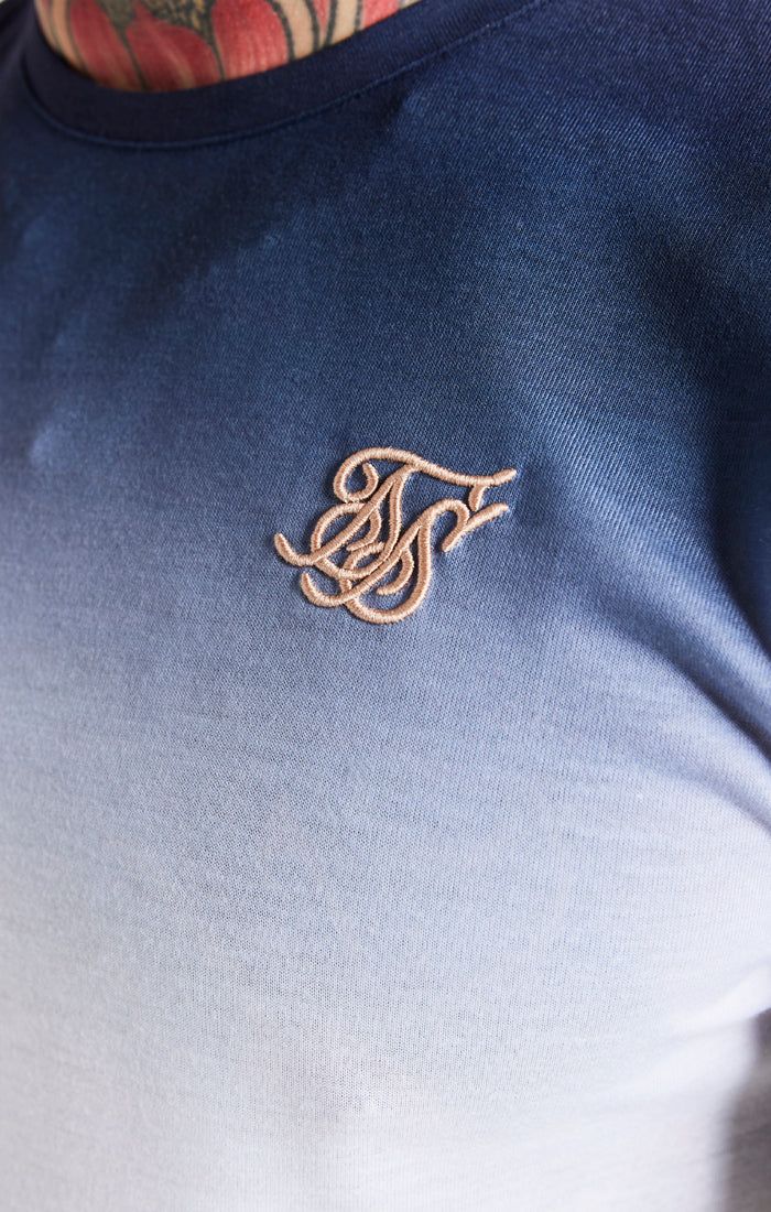 Navy Fade Muscle Fit T-Shirt sold by Siksilk product image thumbnail 2