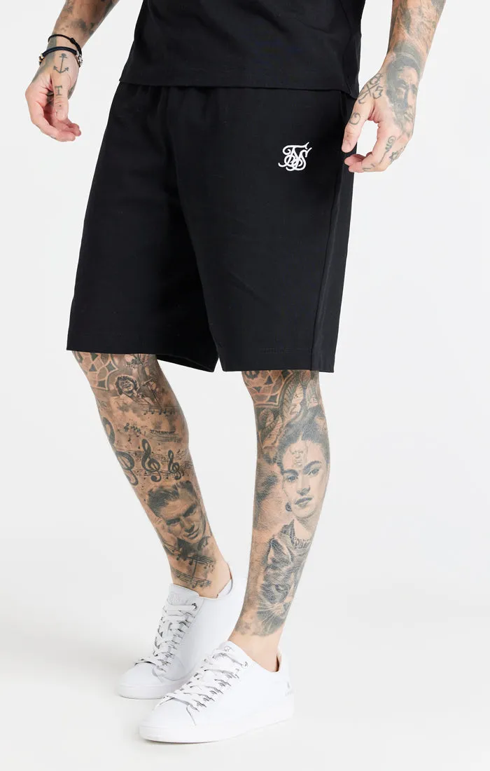 Black Essential Jersey Short sold by Siksilk