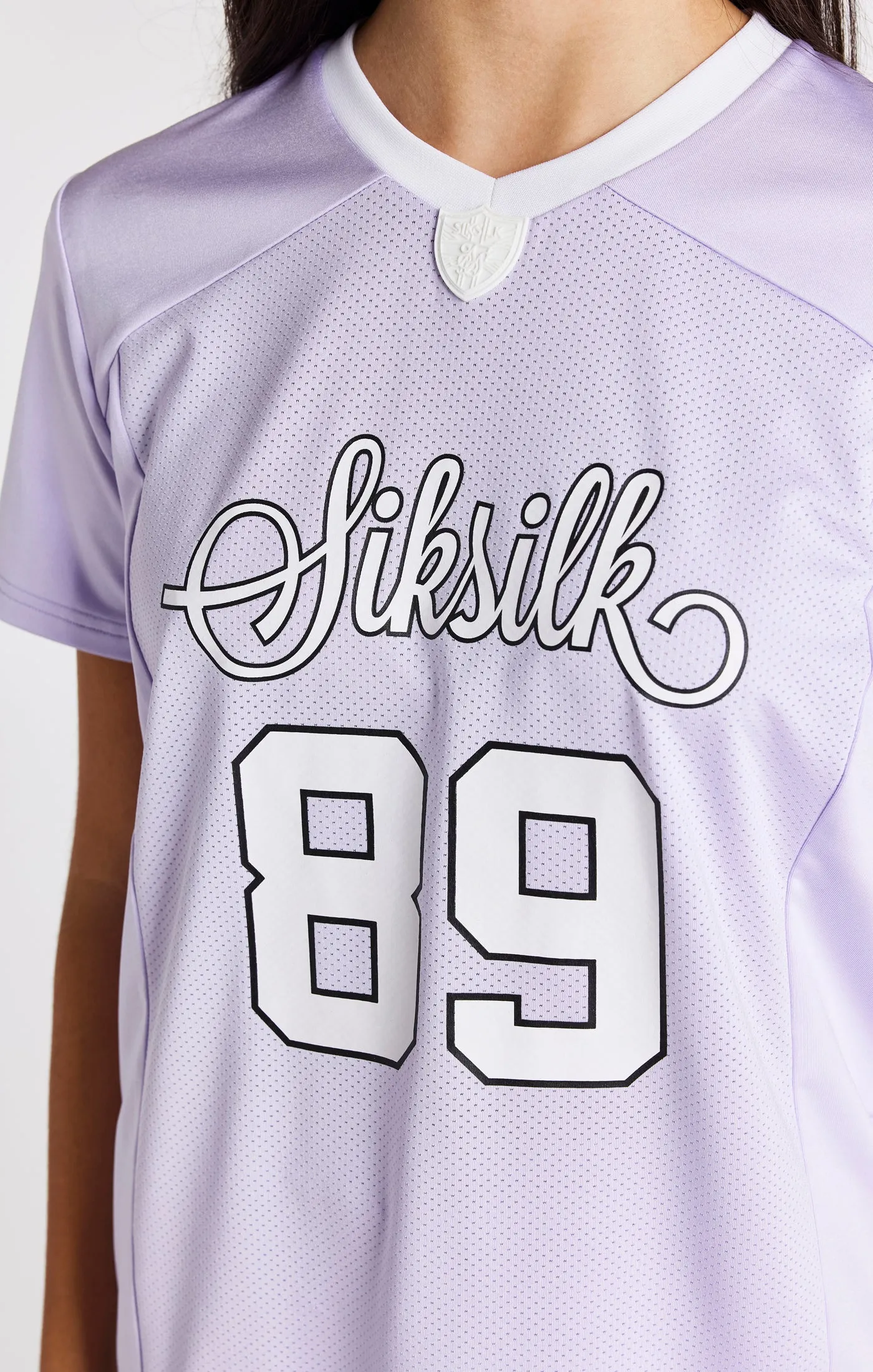 Girls Purple Retro Football Jersey sold by Siksilk product image thumbnail 2