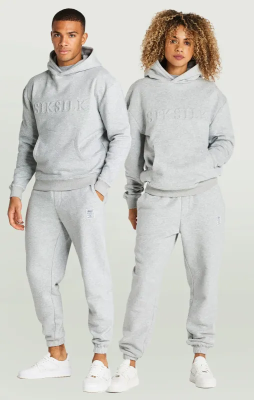 Grey Foundation Embossed Hoodie sold by Siksilk