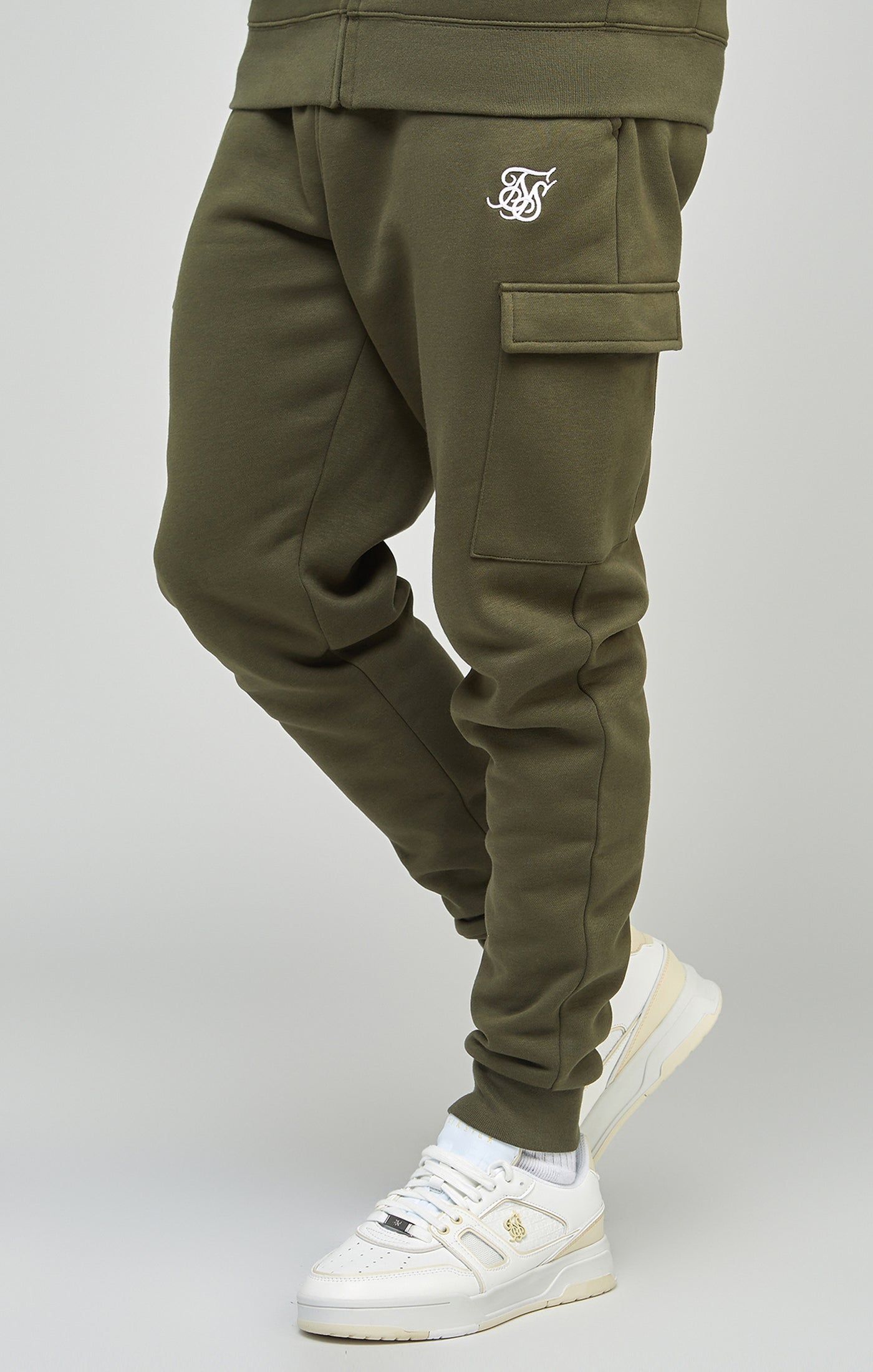 Khaki Essential Cargo Jogger sold by Siksilk