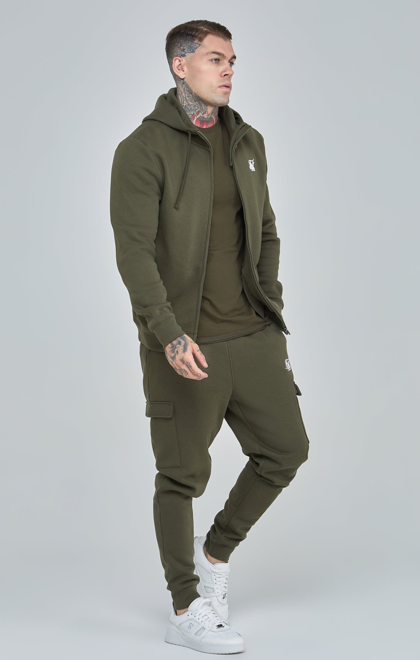 Khaki Essential Cargo Jogger sold by Siksilk product image thumbnail 2