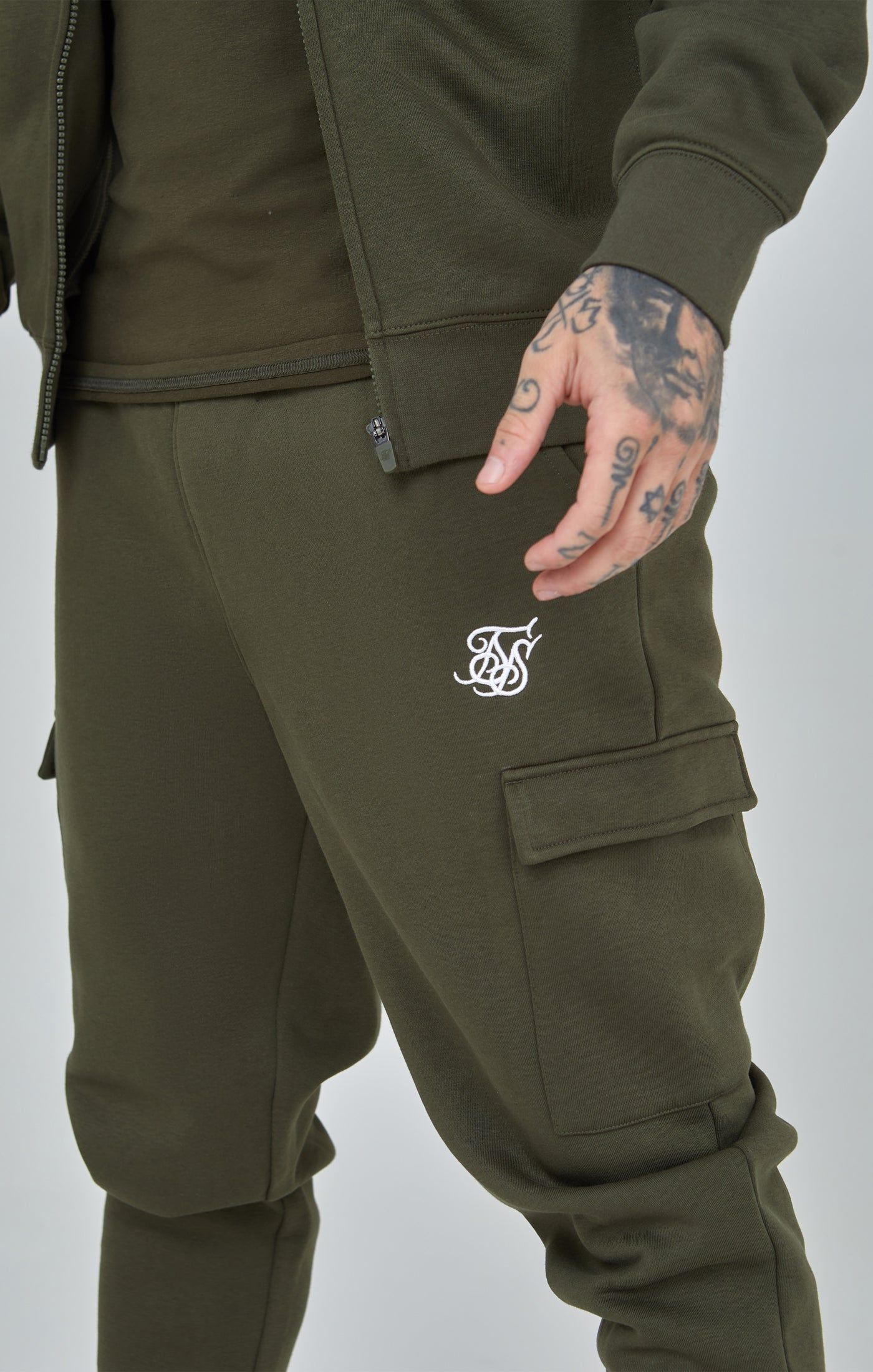 Khaki Essential Cargo Jogger sold by Siksilk product image thumbnail 6