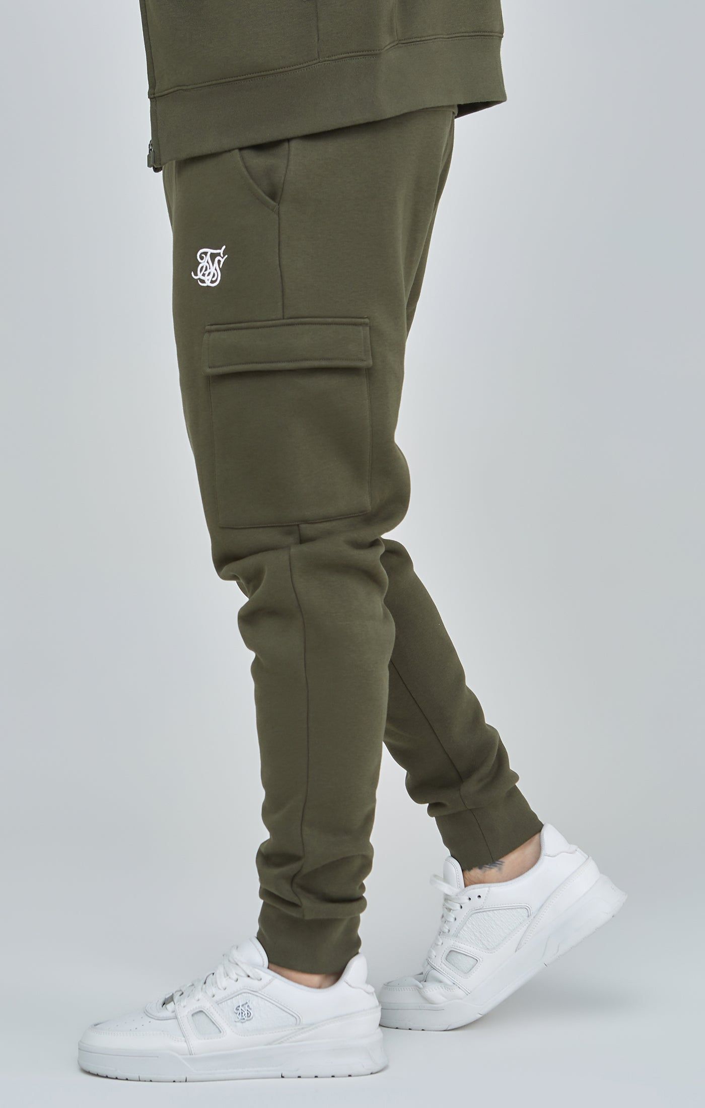 Khaki Essential Cargo Jogger sold by Siksilk product image thumbnail 3