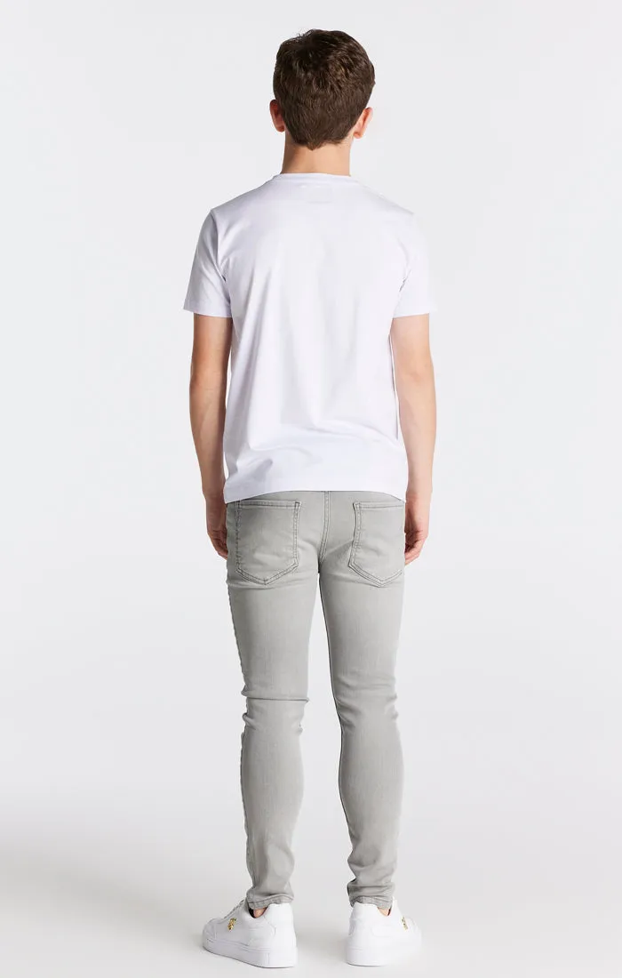 Boys Grey Essential Skinny Denim Jean sold by Siksilk product image thumbnail 5