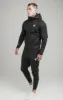Black Exhibit Zip Through Hoodie sold by Siksilk