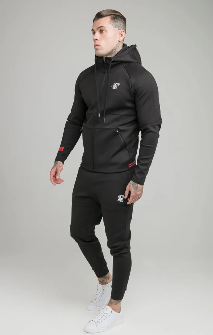 Black Exhibit Zip Through Hoodie sold by Siksilk product image thumbnail 5
