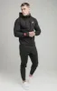 Black Exhibit Zip Through Hoodie sold by Siksilk