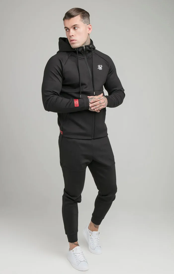 Black Exhibit Zip Through Hoodie sold by Siksilk product image thumbnail 2