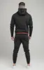 Black Exhibit Zip Through Hoodie sold by Siksilk