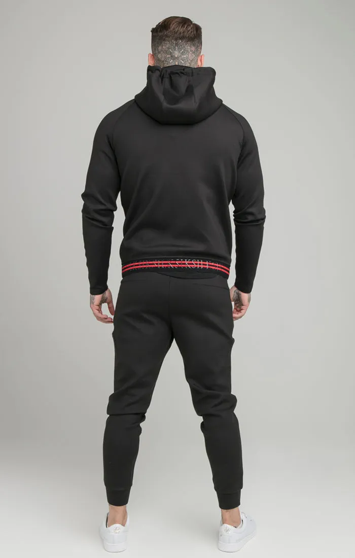 Black Exhibit Zip Through Hoodie sold by Siksilk product image thumbnail 3