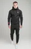 Black Exhibit Zip Through Hoodie sold by Siksilk