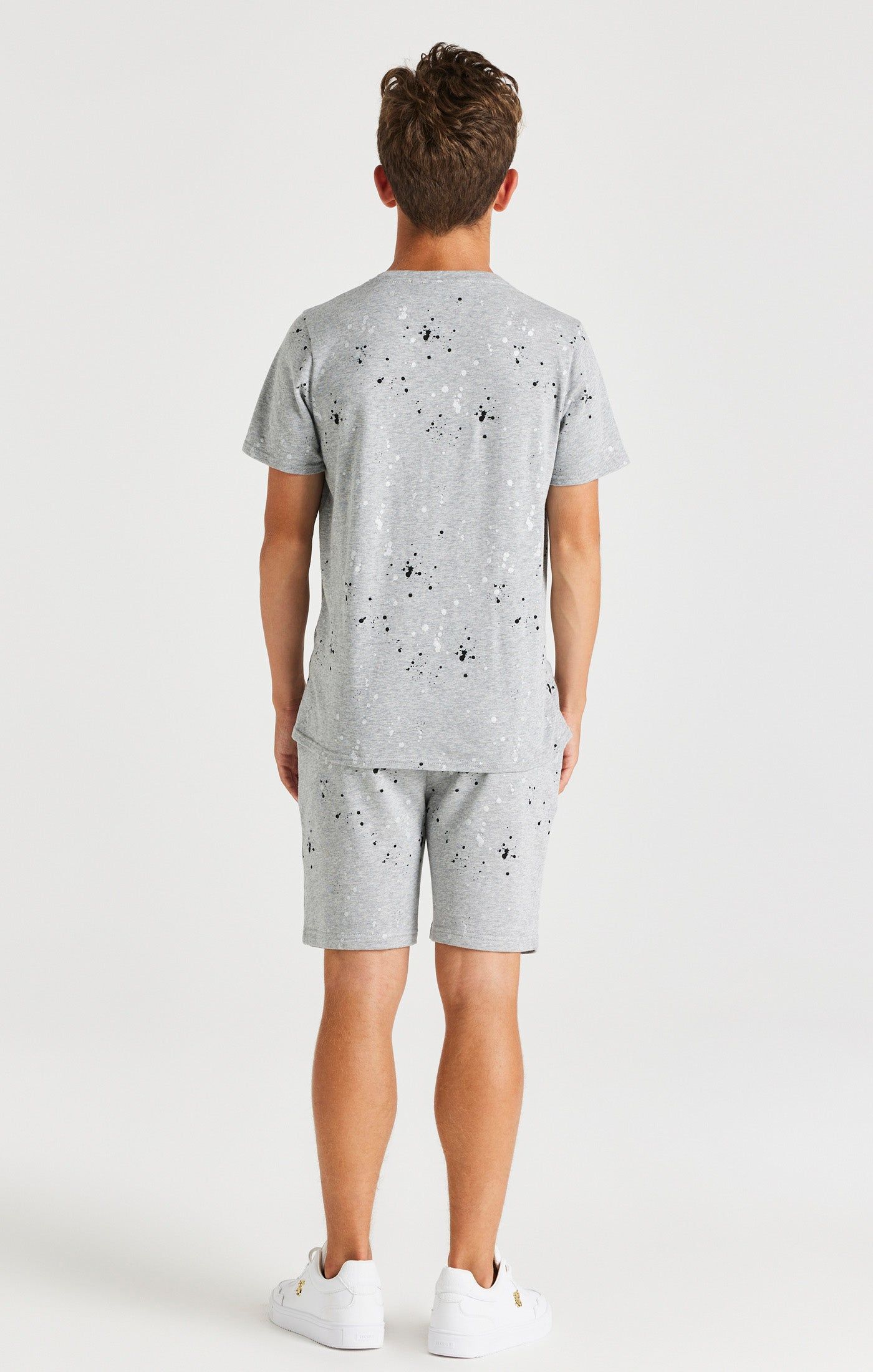SikSilk Paint Splatter Tee - Grey Marl sold by Siksilk product image thumbnail 4