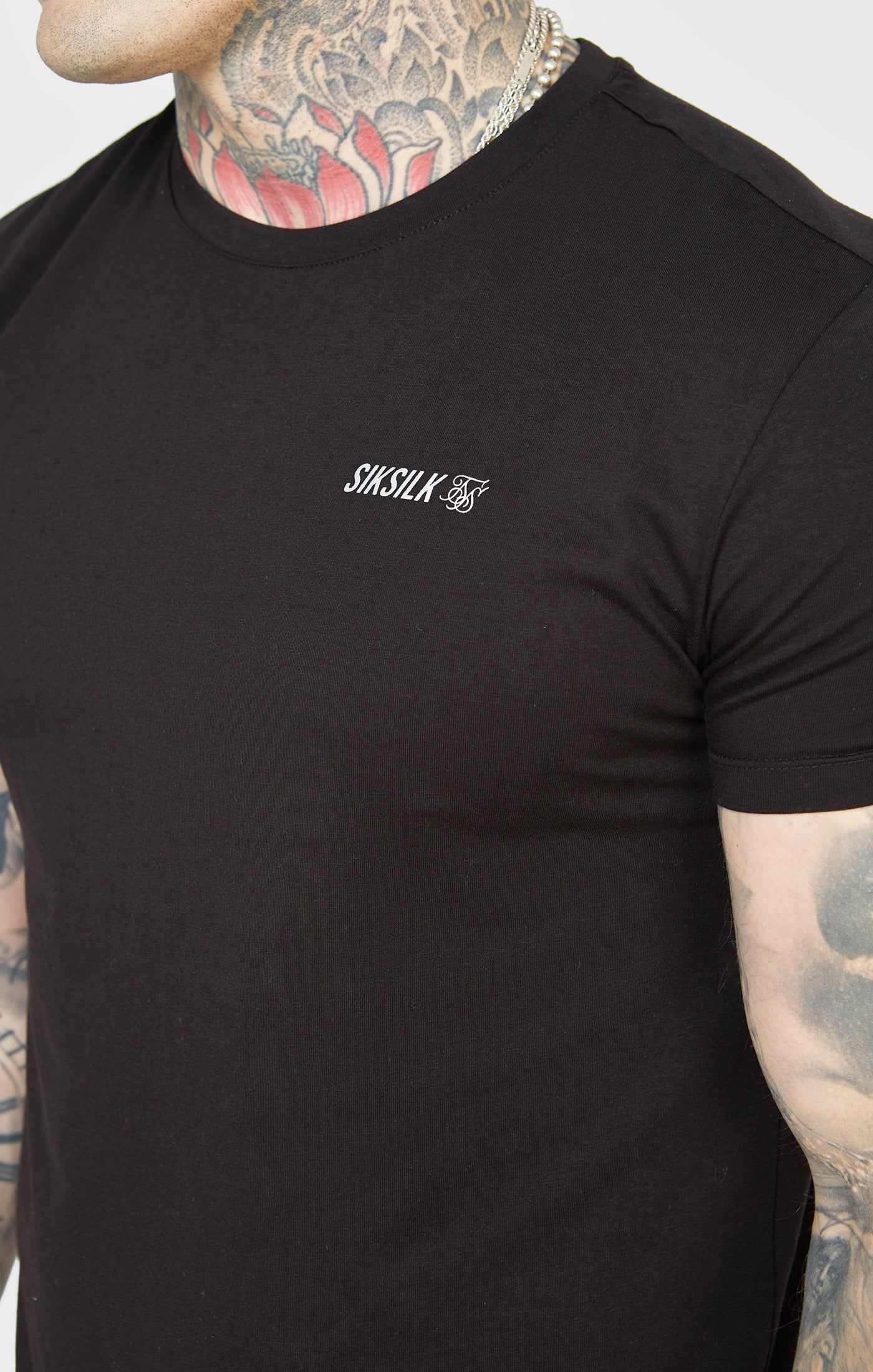 Black Sports Back Print T-Shirt sold by Siksilk product image thumbnail 2