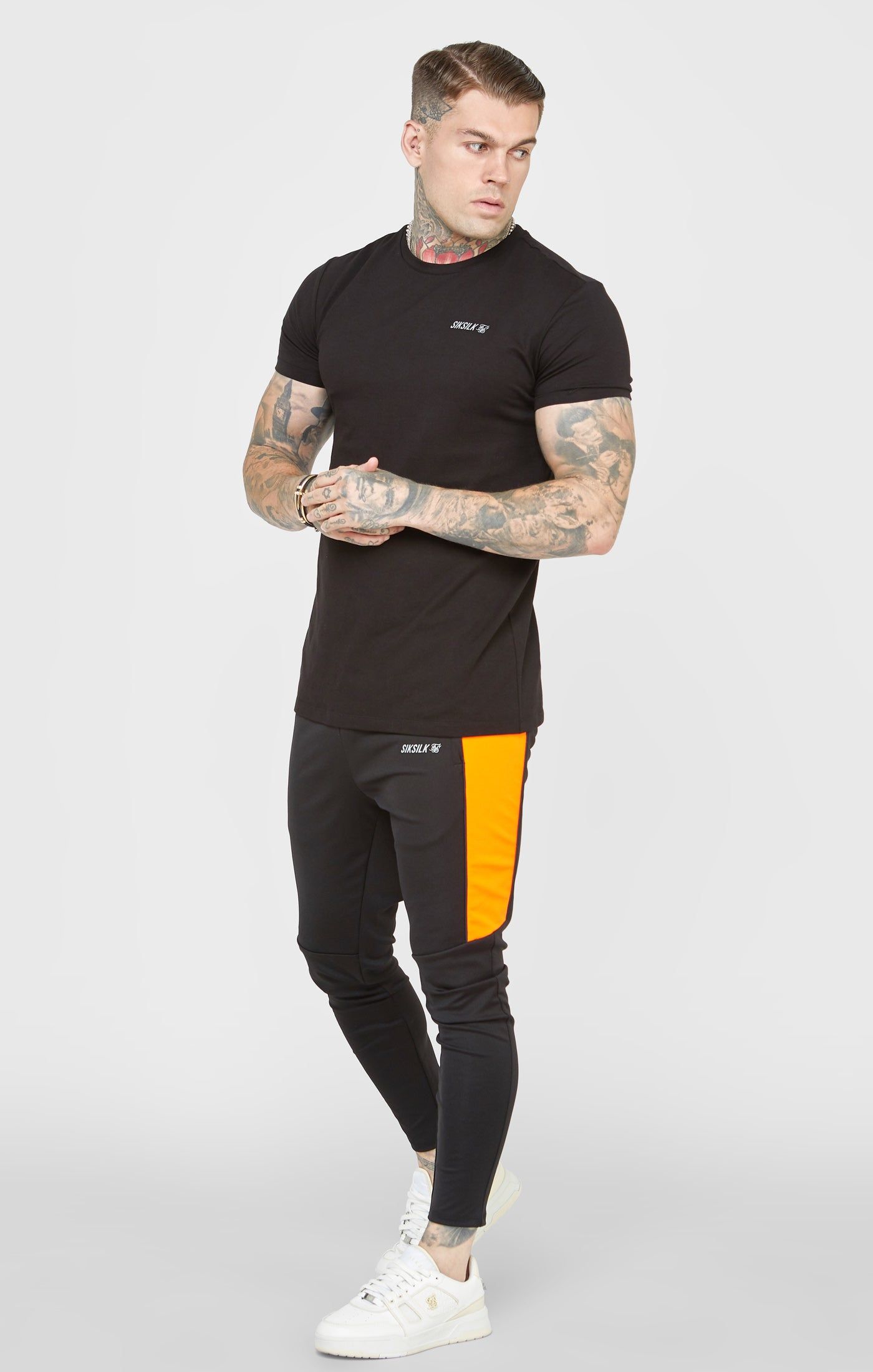 Black Sports Back Print T-Shirt sold by Siksilk product image thumbnail 3