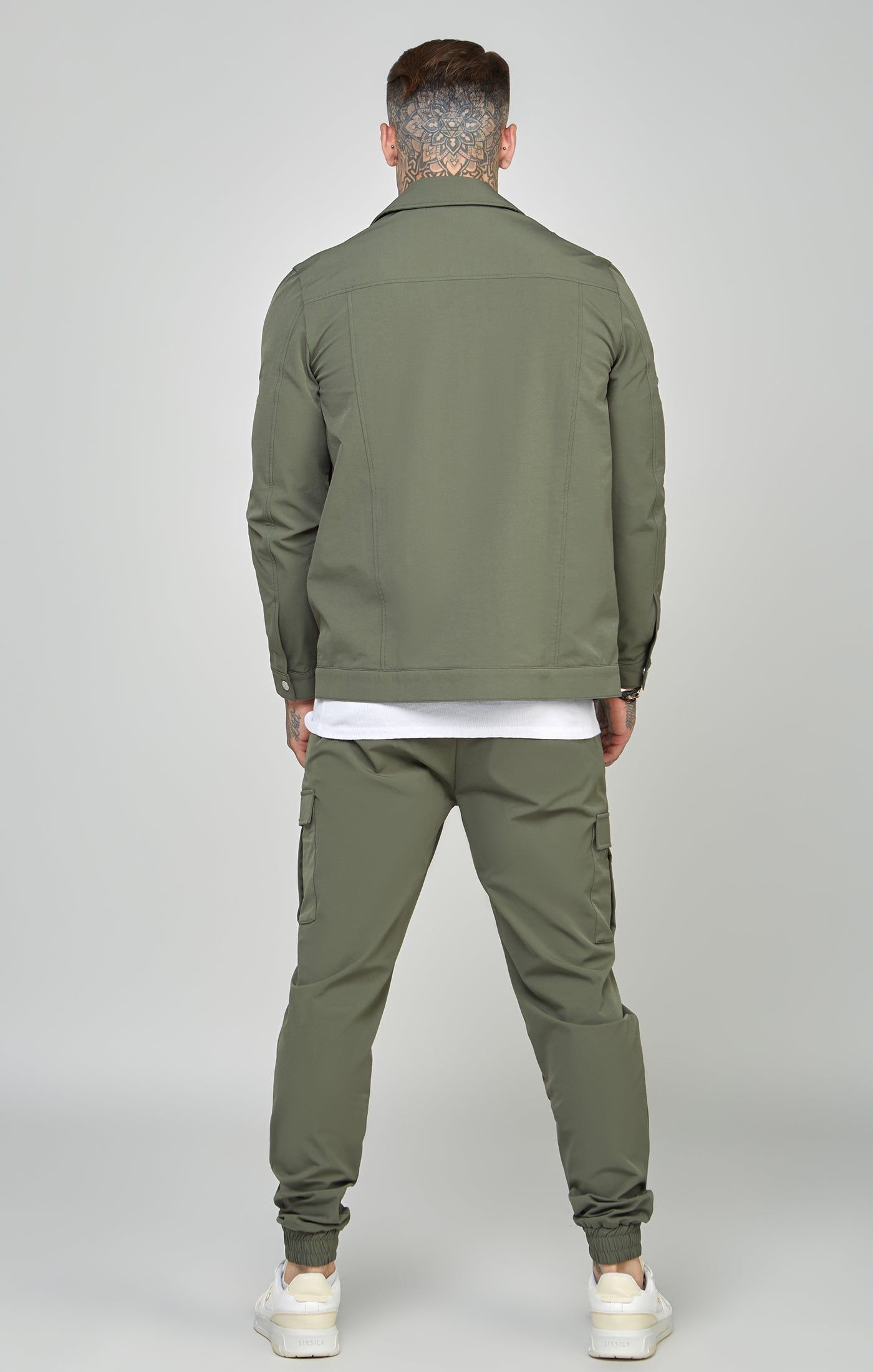 Khaki Utility Overshirt sold by Siksilk product image thumbnail 5