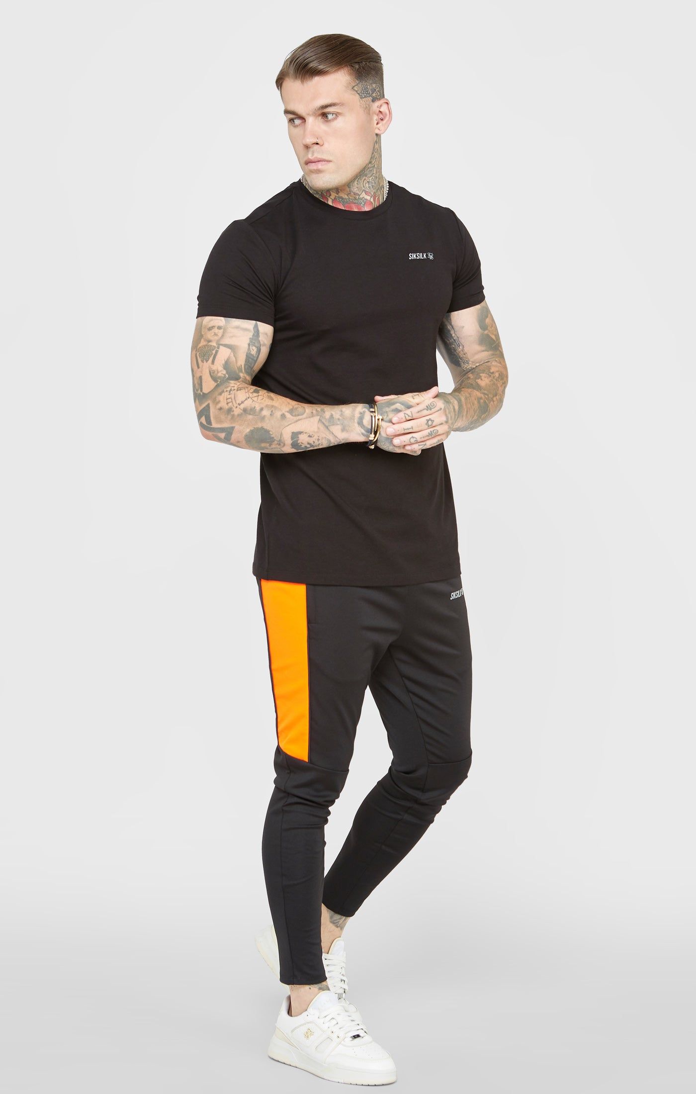 Black Sports Back Print T-Shirt sold by Siksilk product image thumbnail 4