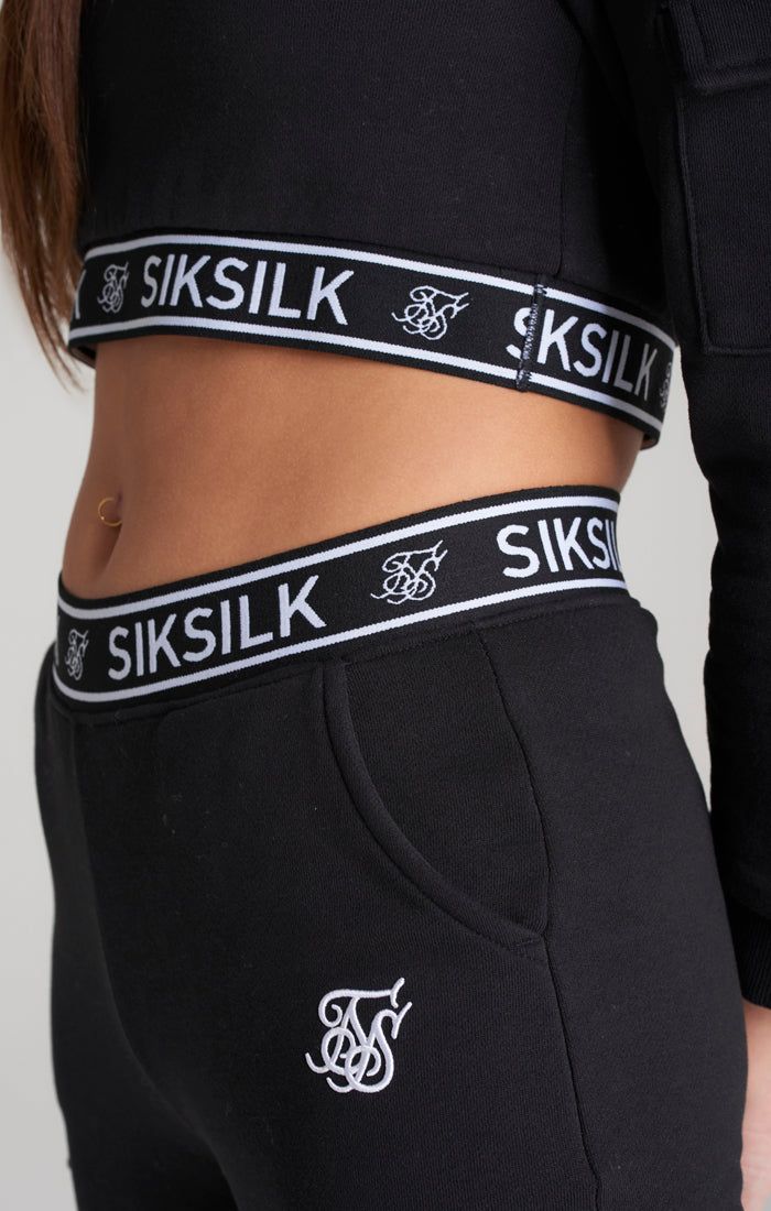 Girls Black Cargo Track Pant sold by Siksilk product image thumbnail 5