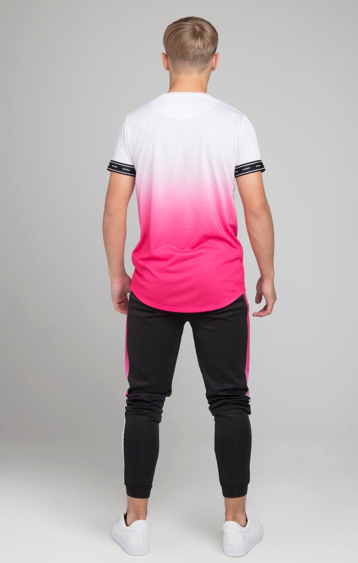 Illusive London Fade Tech Tee - White & Pink sold by Siksilk product image thumbnail 3