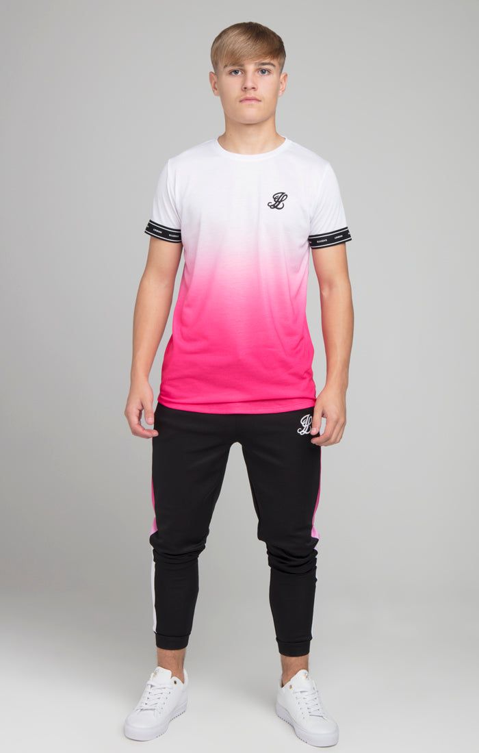 Illusive London Fade Tech Tee - White & Pink sold by Siksilk product image thumbnail 2
