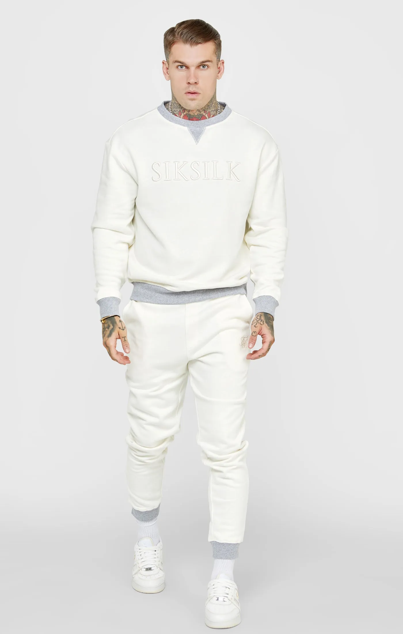 Ecru Contrast Oversized Sweater sold by Siksilk product image thumbnail 3