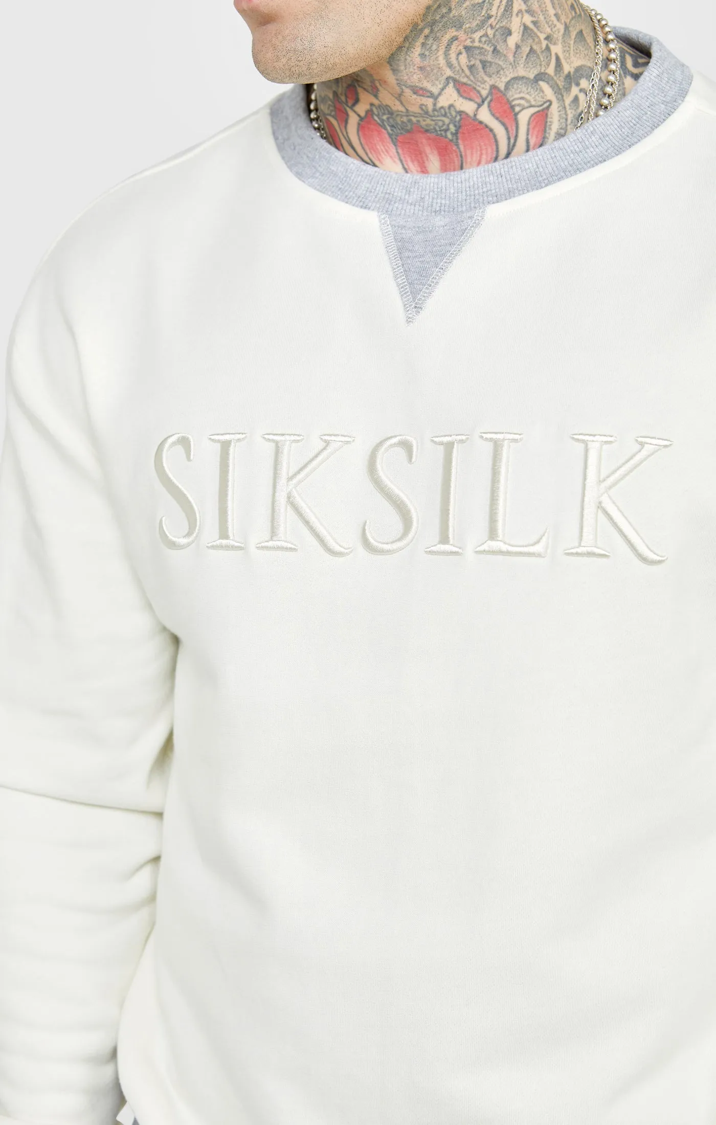 Ecru Contrast Oversized Sweater sold by Siksilk product image thumbnail 2