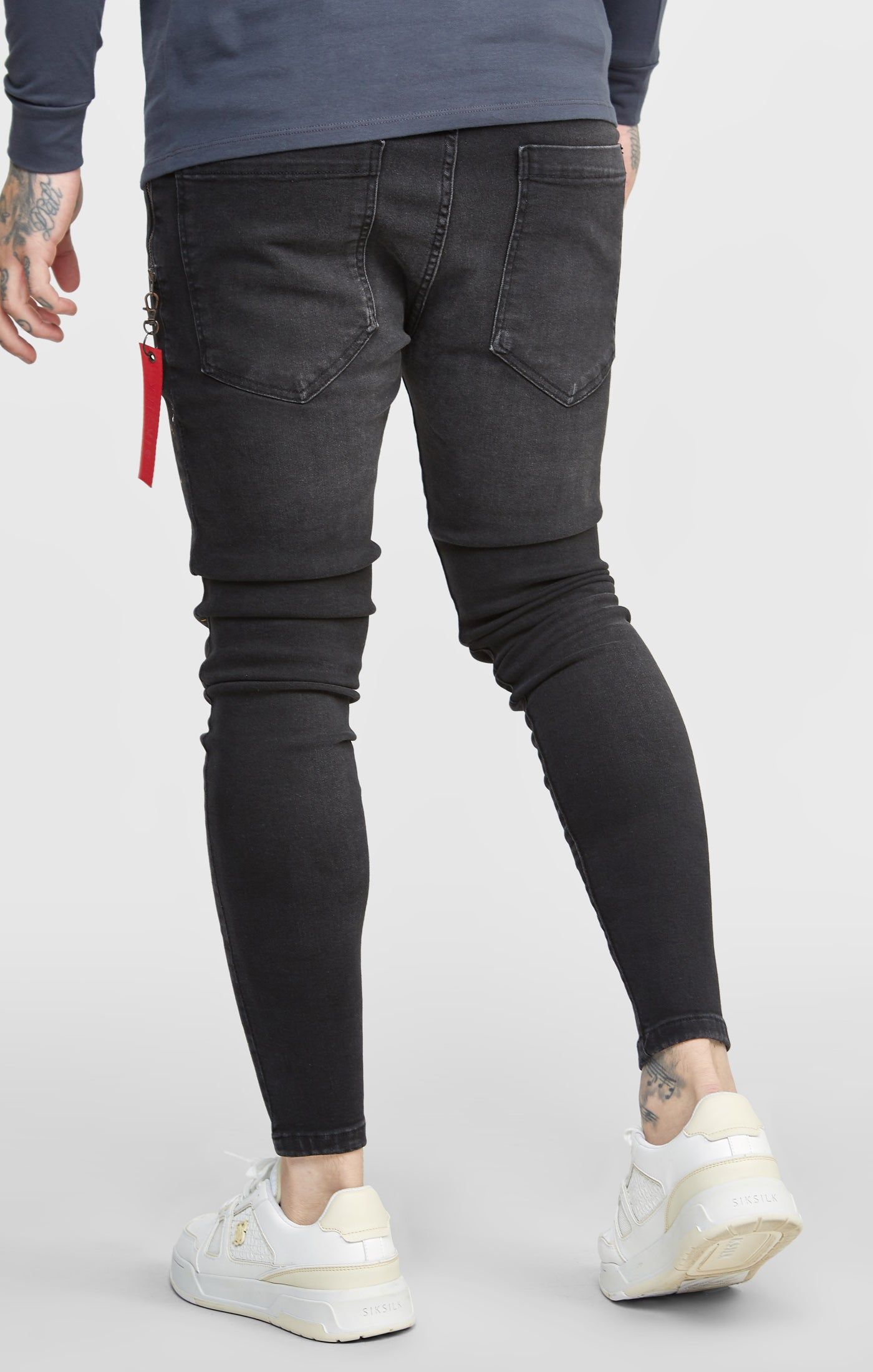 Black Flight Skinny Fit Denim sold by Siksilk product image thumbnail 4